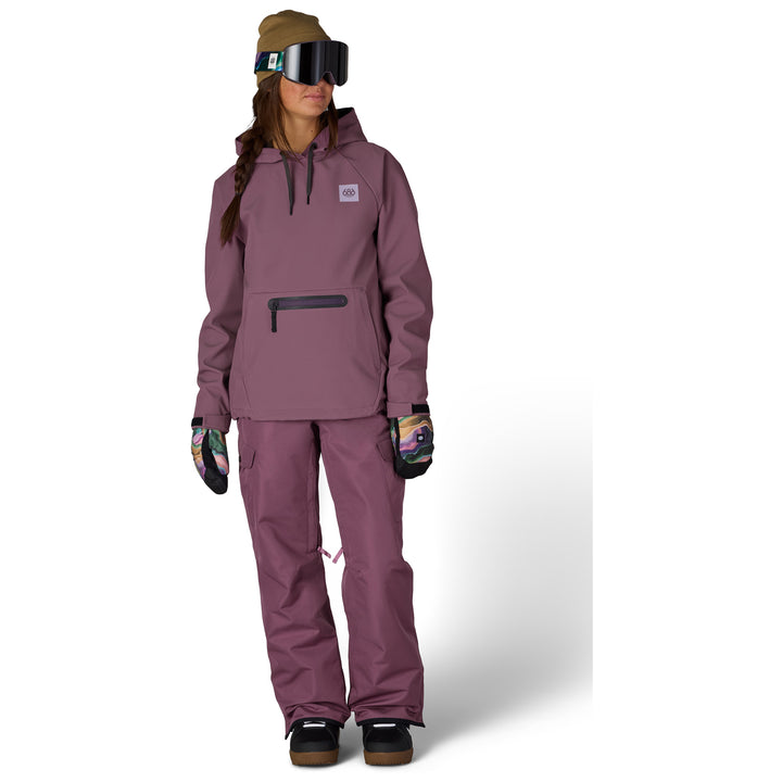686 Waterproof Hoodie - Women's Black Plum