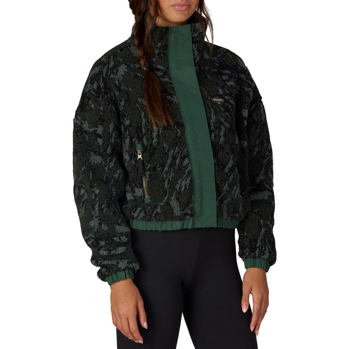 686 Outpost Sherpa Jacket - Women's Moss Green Scratch Camo