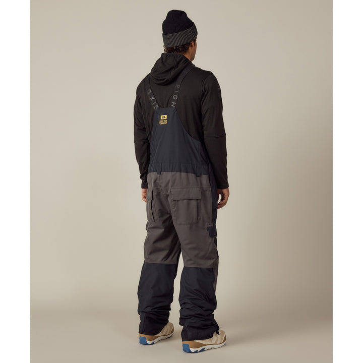 686 Six Fan Bibs - Men's Charcoal Colorblock