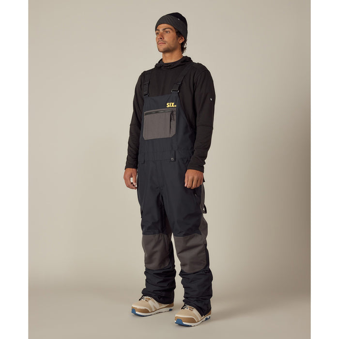 686 Six Fan Bibs - Men's Charcoal Colorblock