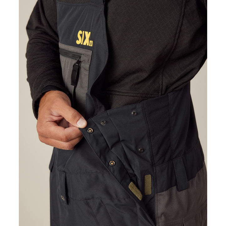 686 Six Fan Bibs - Men's Charcoal Colorblock
