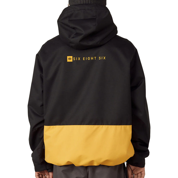 686 LS1 Anorak - Men's Yellow Gold Colorblock