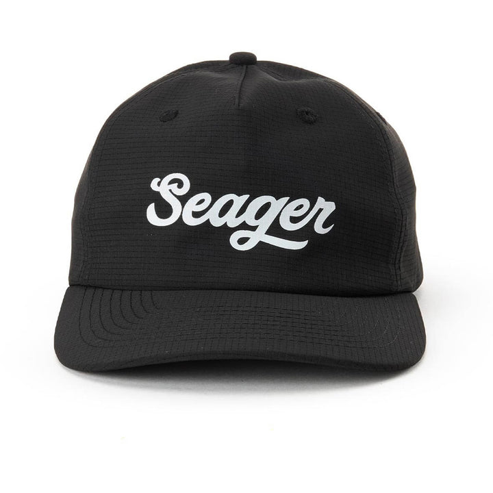 Seager Uphill Tech Strapback Hat Black