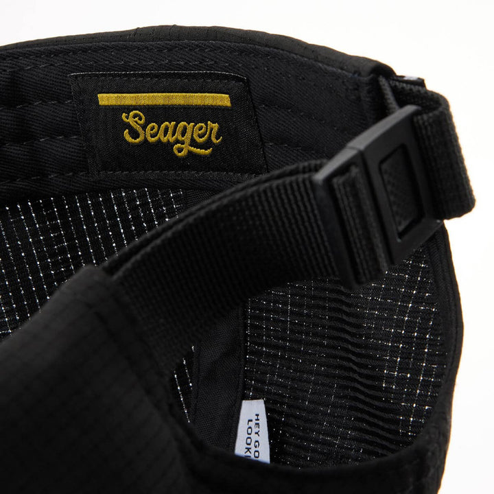 Seager Uphill Tech Strapback Hat Black