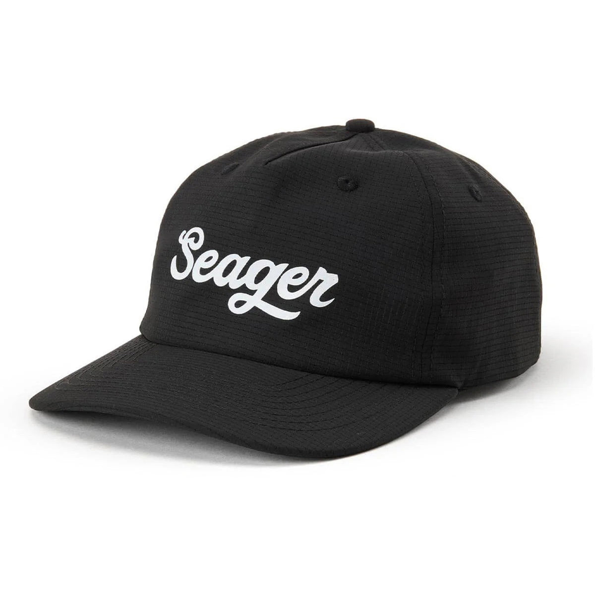 Seager Uphill Tech Strapback Hat Black