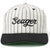 Seager Bronx Snapback Hat Black/White