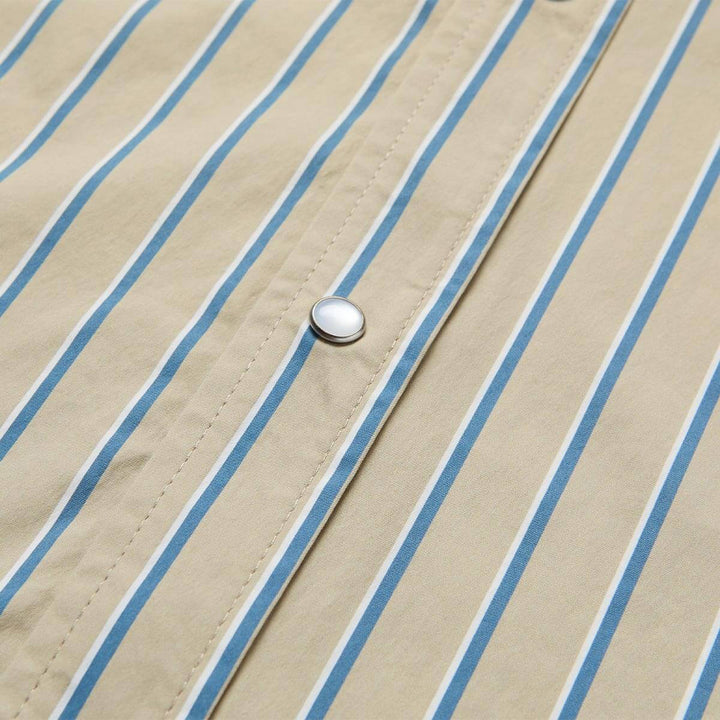 Seager El Ranchero Short-Sleeve Shirt - Men's Tidal Foam Stripe