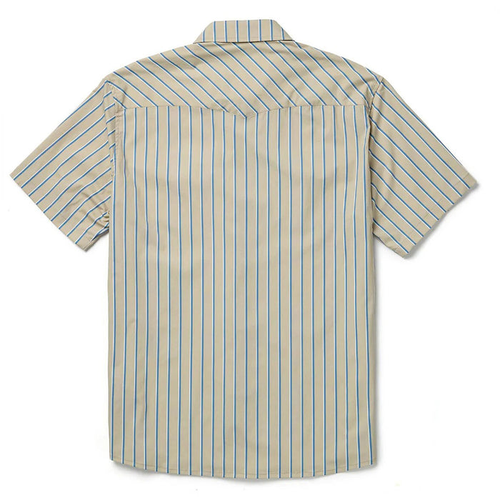 Seager El Ranchero Short-Sleeve Shirt - Men's Tidal Foam Stripe