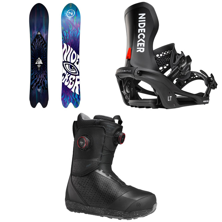 Nidecker Beta APX Snowboard + LT Supermatic Snowboard Bindings + Rift Pro Snowboard Boots 2027