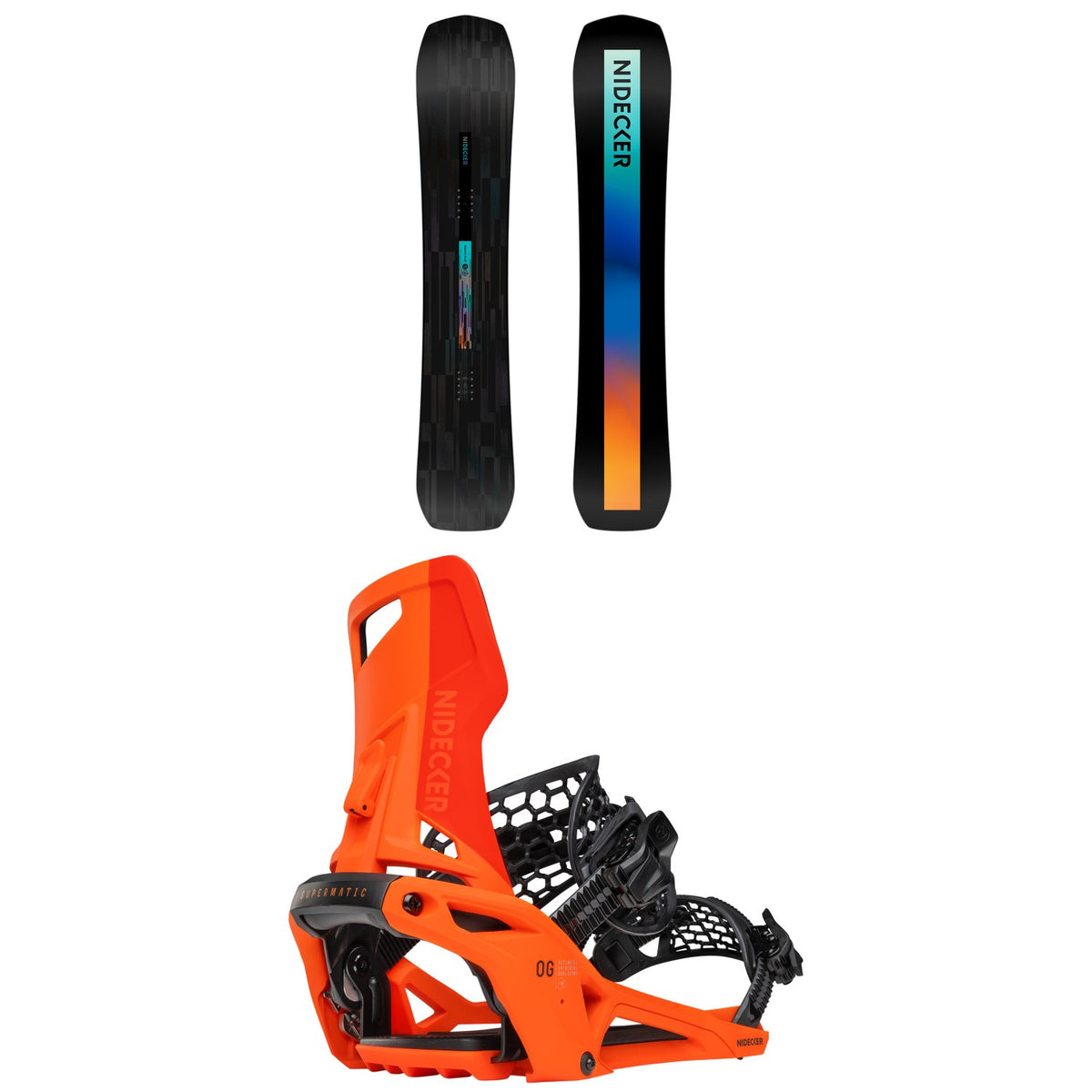 Nidecker Escape Plus Snowboard + OG Supermatic Snowboard Bindings 2027