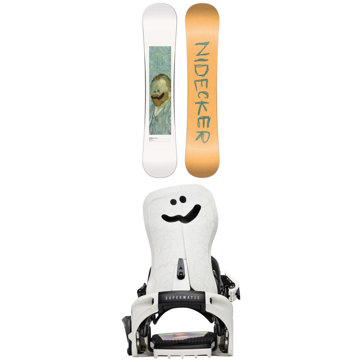 Nidecker Tape Deck Snowboard + LT Supermatic x Ned Snowboard Bindings 2027