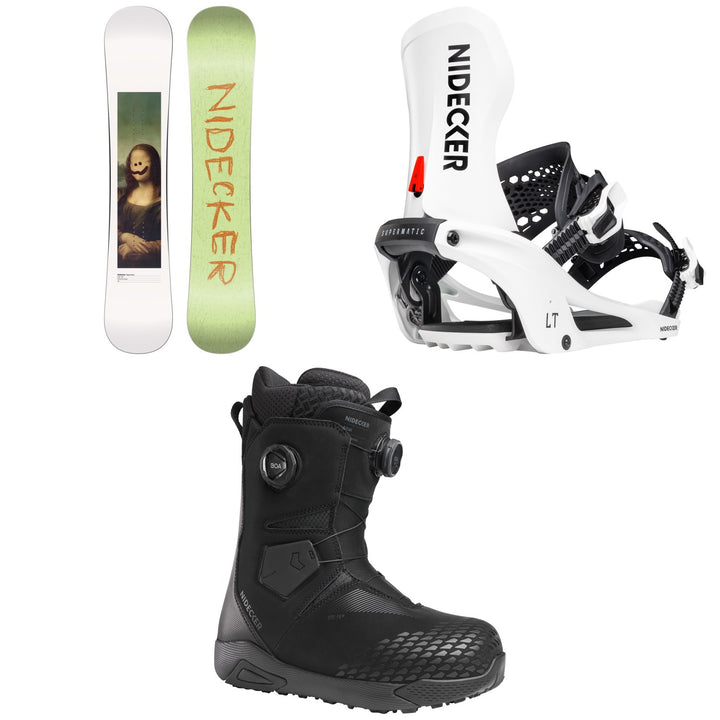 Nidecker Tape Deck Snowboard + LT Supermatic Snowboard Bindings + Altai Snowboard Boots 2027