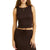 Rhythm Indie High Neck Tank Top - Women's Chocolate