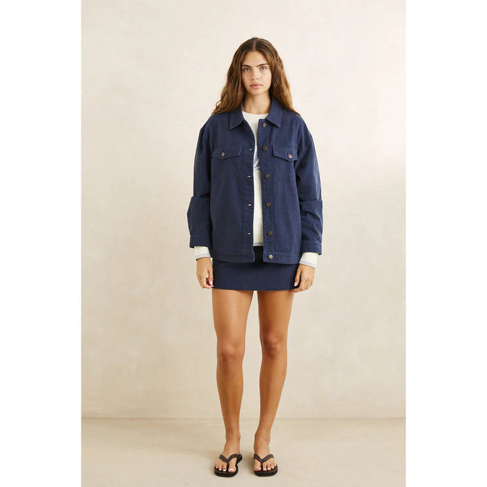 Rhythm Essential Oversized Jacket - Women's Dark Olive