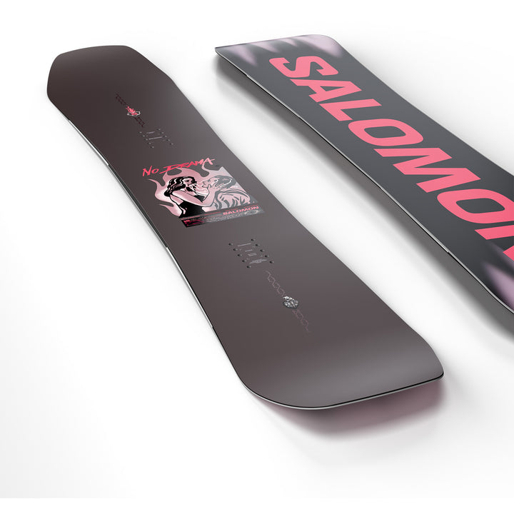 burton black and salmon snowboard Custom X Camber 2025 Shoreline Tahoe playfulness in the park snowboard SALOMON CRAFT UNITE 2019,