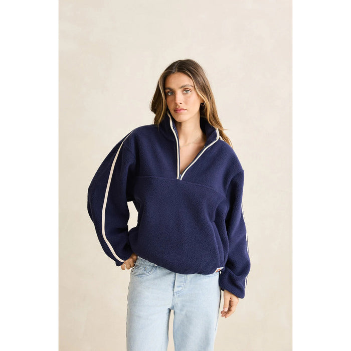 Rhythm Camp Half Zip Sherpa Pullover - Women's Ocean