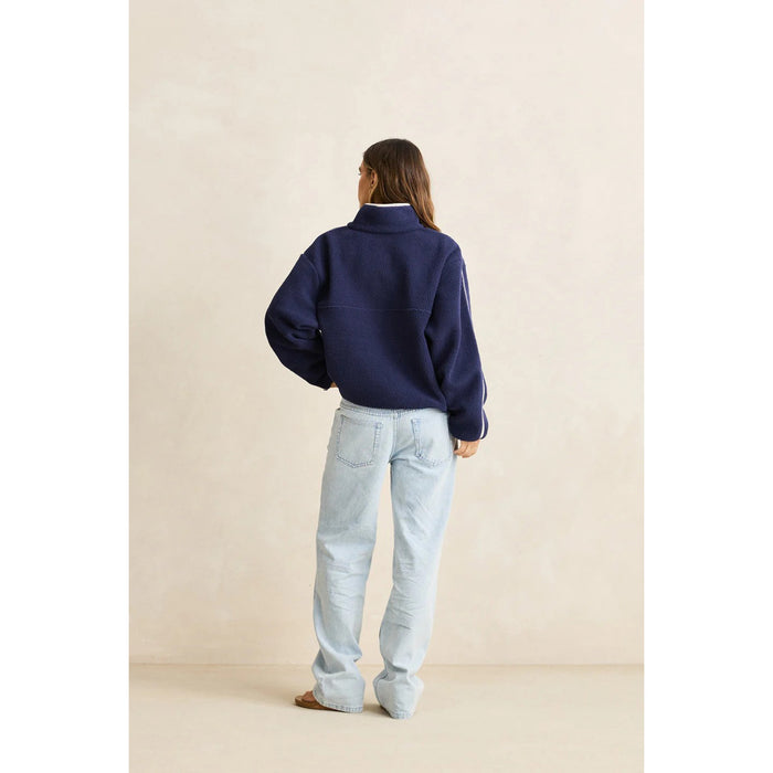 Rhythm Camp Half Zip Sherpa Pullover - Women's Ocean