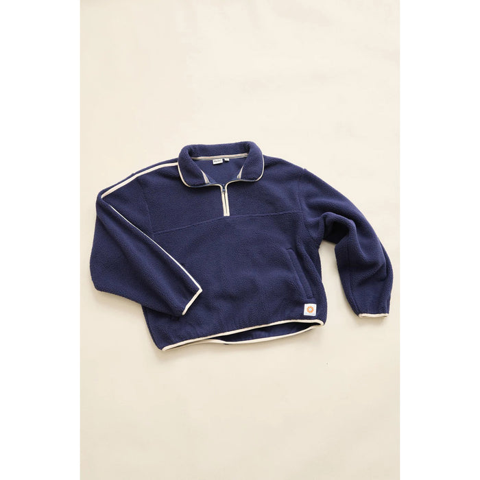Rhythm Camp Half Zip Sherpa Pullover - Women's Ocean