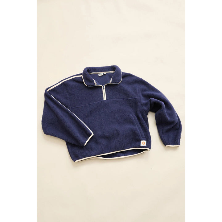 Rhythm Camp Half Zip Sherpa Pullover - Women's Ocean
