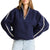 Rhythm Camp Half Zip Sherpa Pullover - Women's Ocean