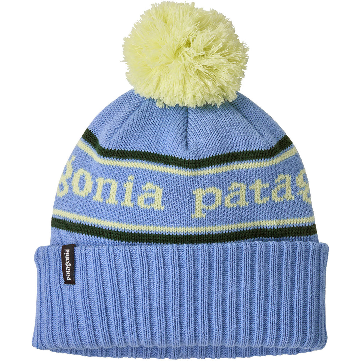 Patagonia Powder Town Beanie - Kids' Park Stripe: Diver Blue