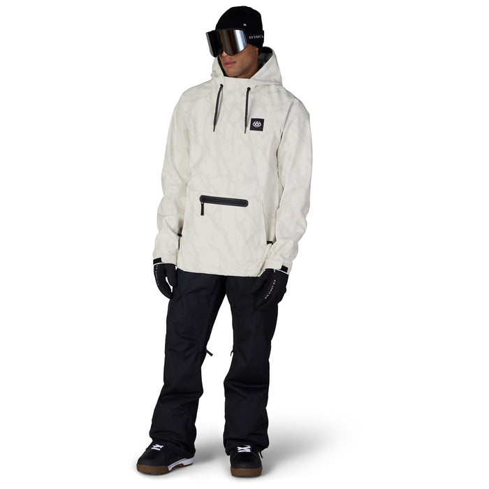 686 Waterproof Hyperchromic Pullover Hoodie - Men's Limestone Fracture