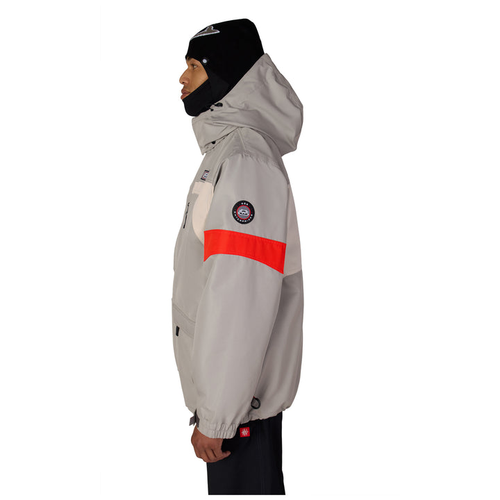 686 2001 Logic Jacket - Men's Light Grey Colorblock