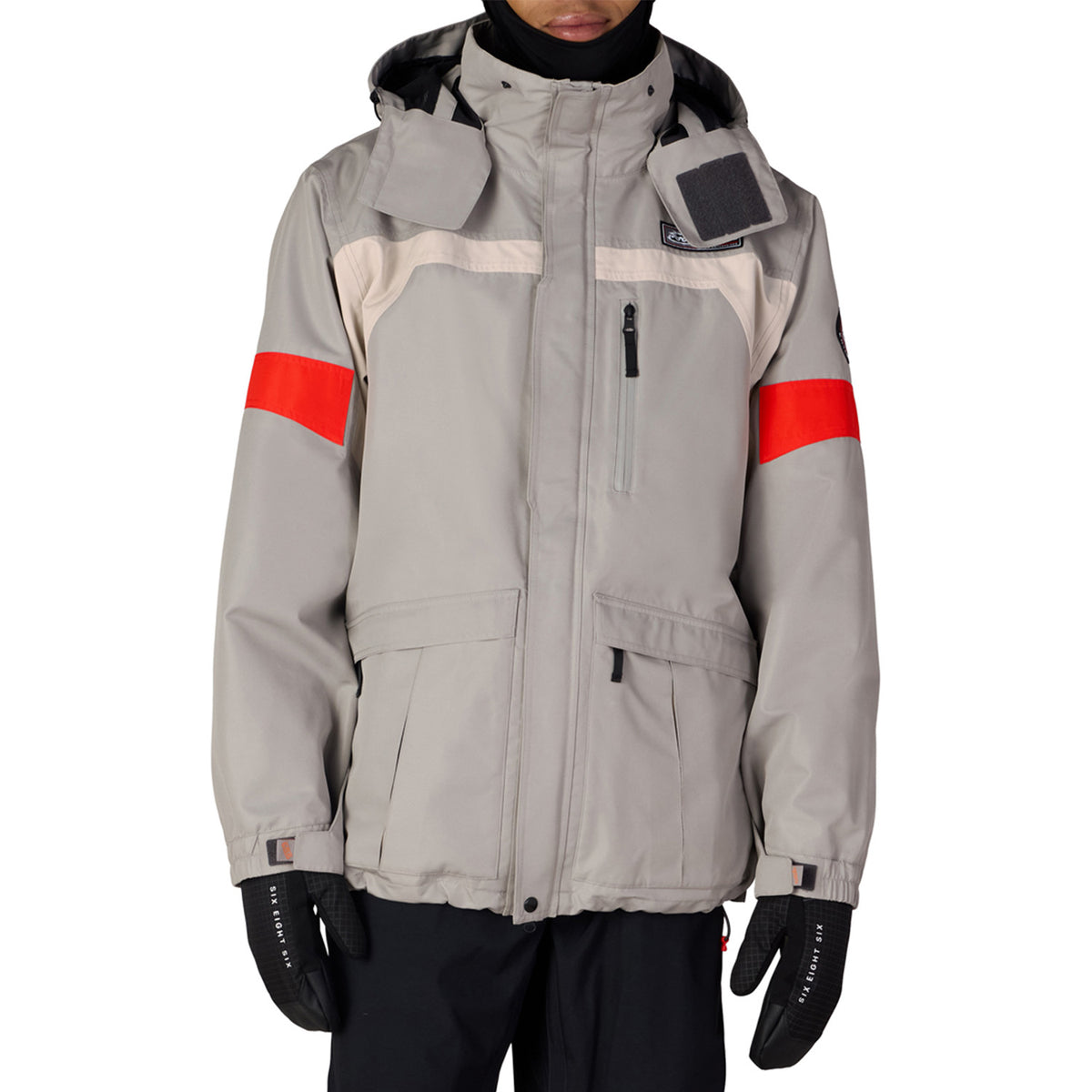 686 2001 Logic Jacket - Men's Light Grey Colorblock