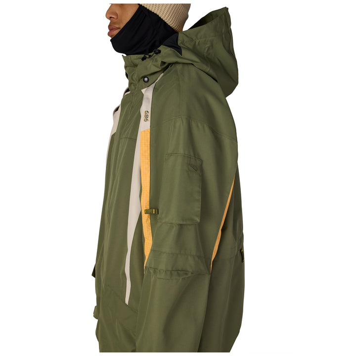 686 2003 Atom Jacket - Men's Fatigue Green Colorblock