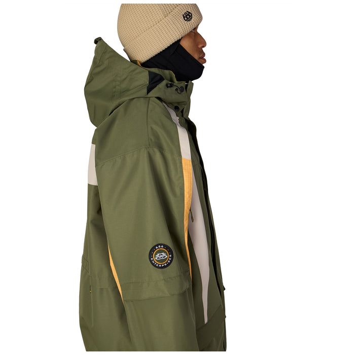 686 2003 Atom Jacket - Men's Fatigue Green Colorblock