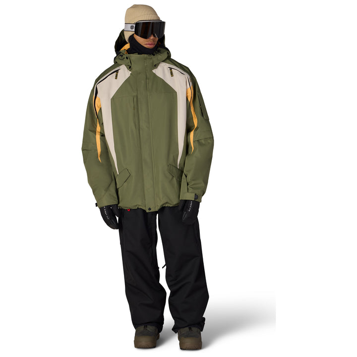 686 2003 Atom Jacket - Men's Fatigue Green Colorblock