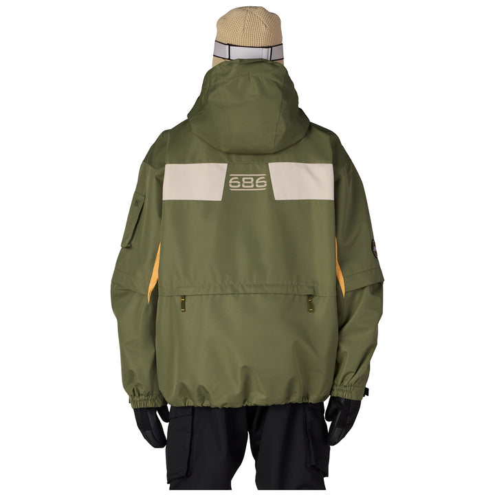 686 2003 Atom Jacket - Men's Fatigue Green Colorblock