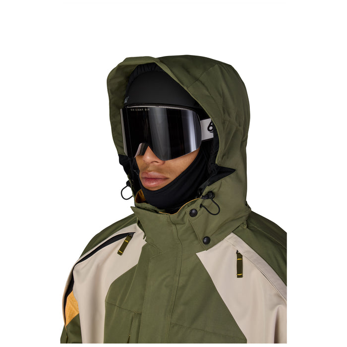 686 2003 Atom Jacket - Men's Fatigue Green Colorblock