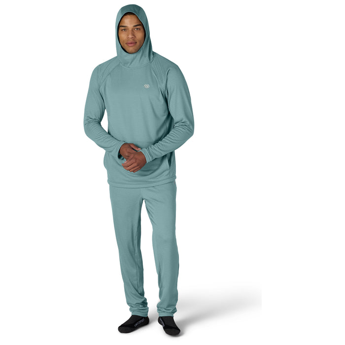 686 Mission Grid Raglan Hoodie - Men's Pale Firn