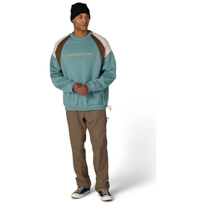 686 Reserved Premium Heavyweight Crewneck - Men's Pale Firn