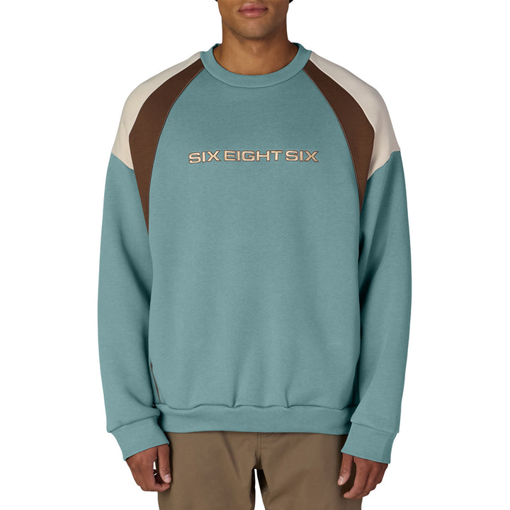 686 Reserved Premium Heavyweight Crewneck - Men's Pale Firn