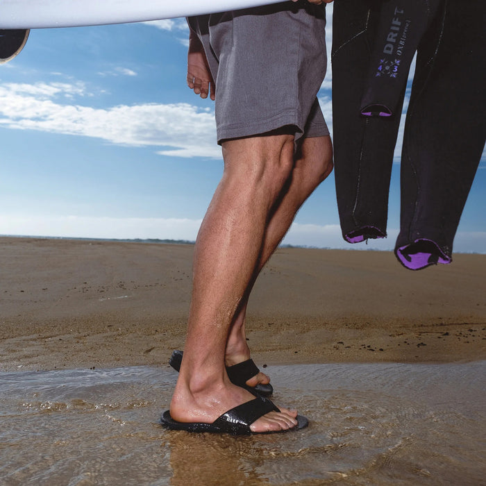 Reef Fanning H20 Sandals - Men's Black/Silver