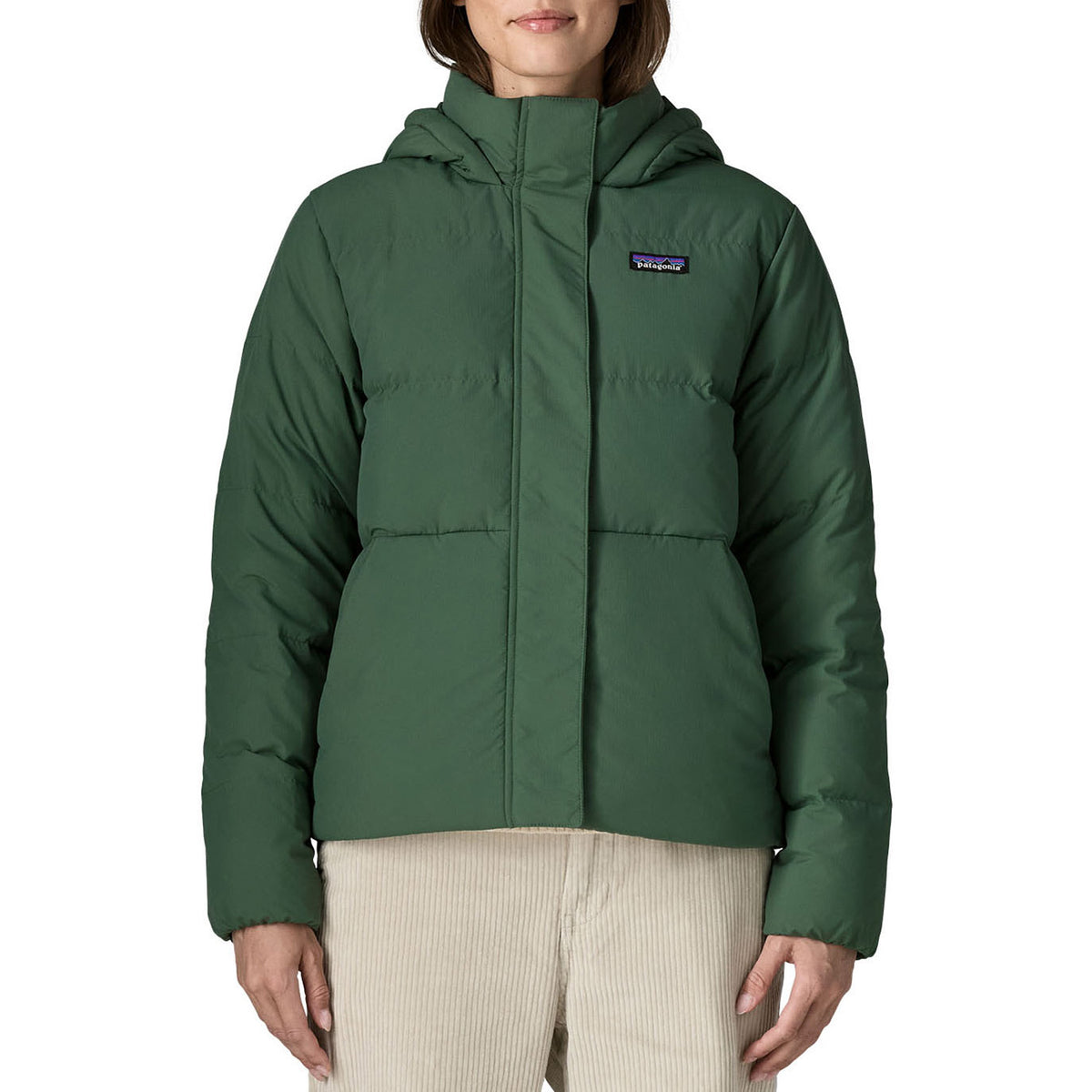 Patagonia Sisar Down Hoodie Jacket - Women's Canopy Green