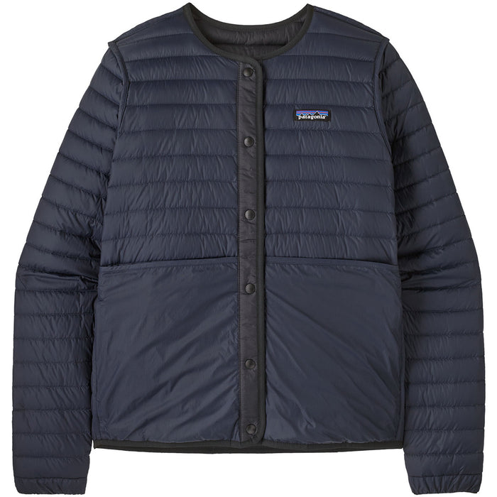 Patagonia Lightweight Reversible Down Sweater Cardigan - Women's Black