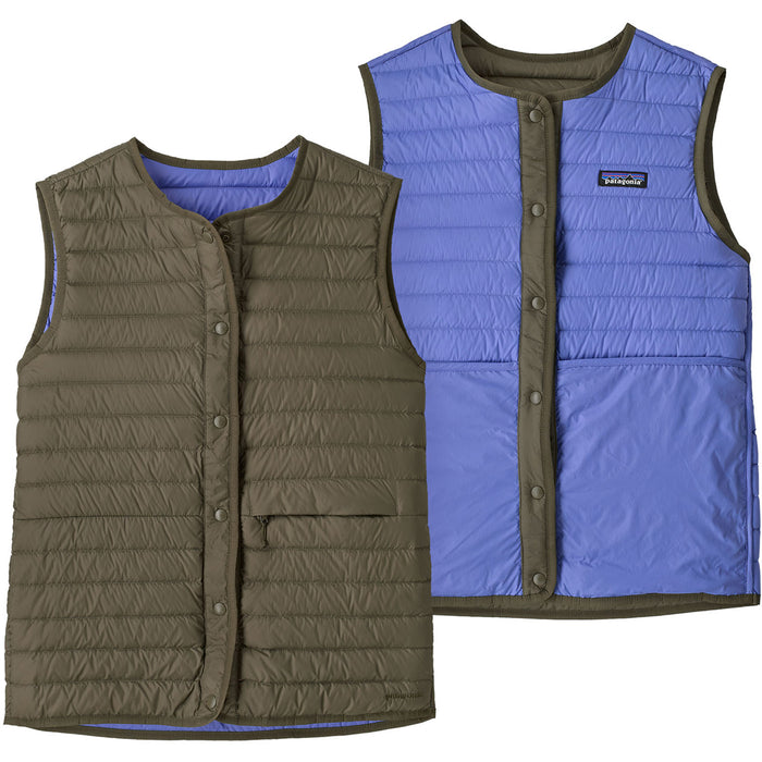 Patagonia Lightweight Reversible Down Sweater Vest - Women's Basin Green