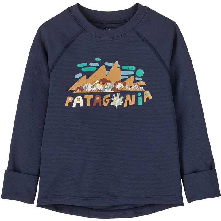 Patagonia Capilene Midweight Crew Top - Infants' Fitz Roy Foliage: New Navy
