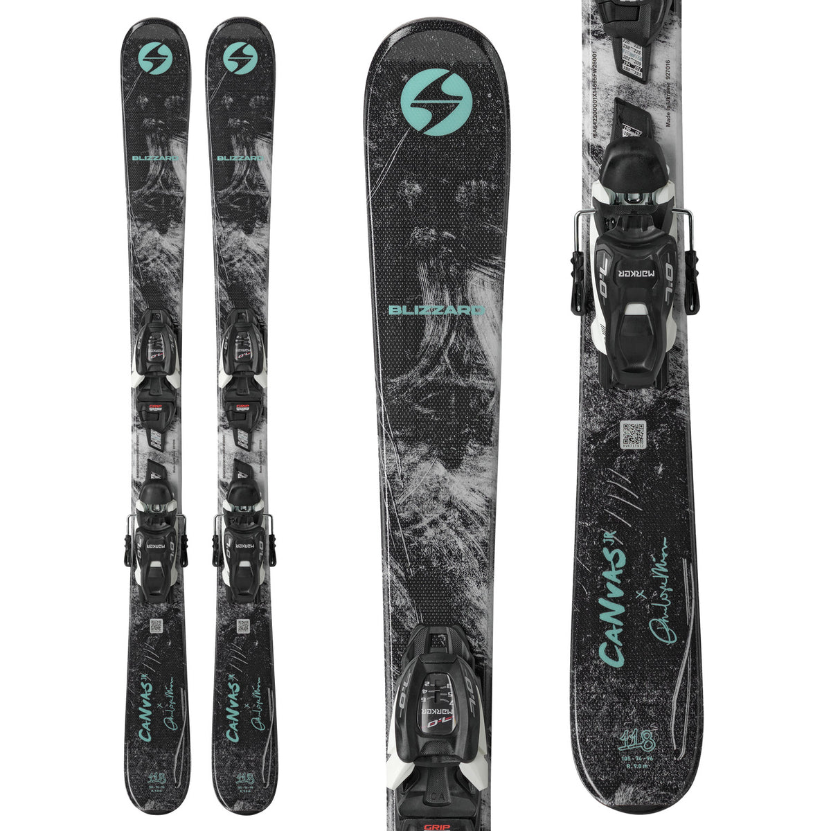 Blizzard Canvas Jr Skis + 7.0 Bindings - Kids' 2027