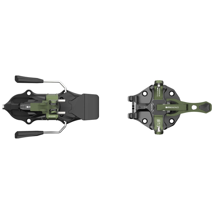 ATK Raider 13 Evo Alpine Touring Ski Bindings 2027 Green Camo
