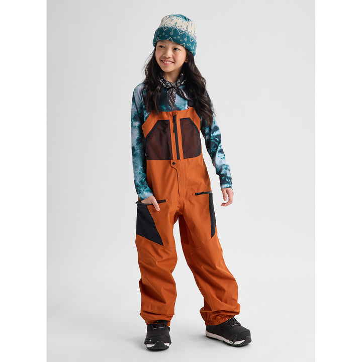 Burton Outbeam 3L Bibs - Kids' Spiced Chai/True Black