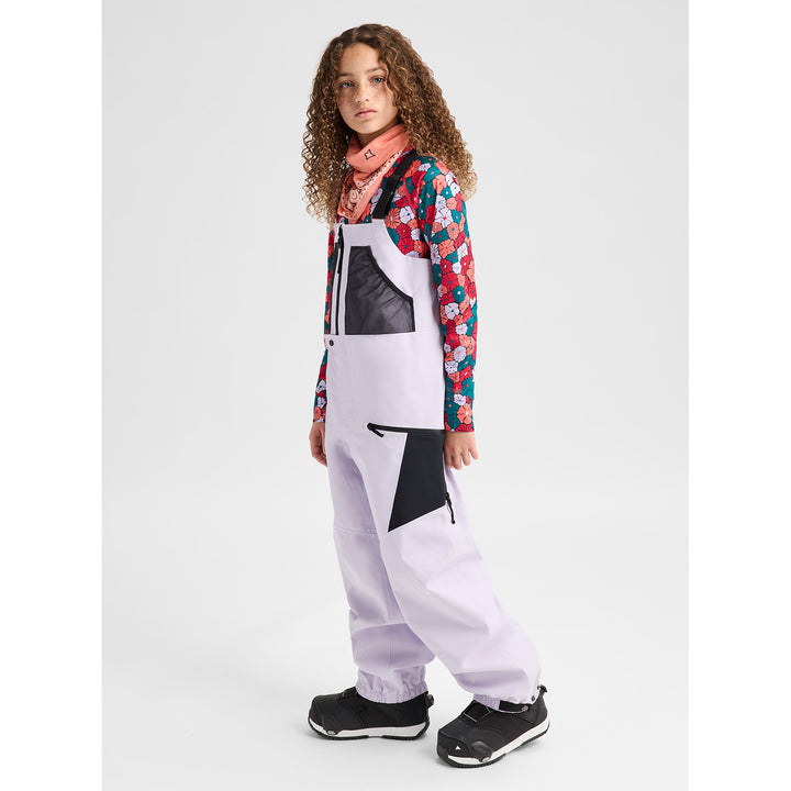 Burton Outbeam 3L Bibs - Kids' Moondust Purple/True Black