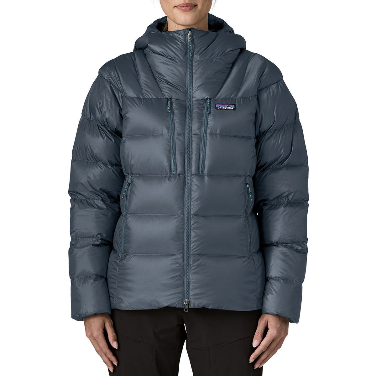 Patagonia Fitz Roy Down Hoodie - Women's Summit Blue