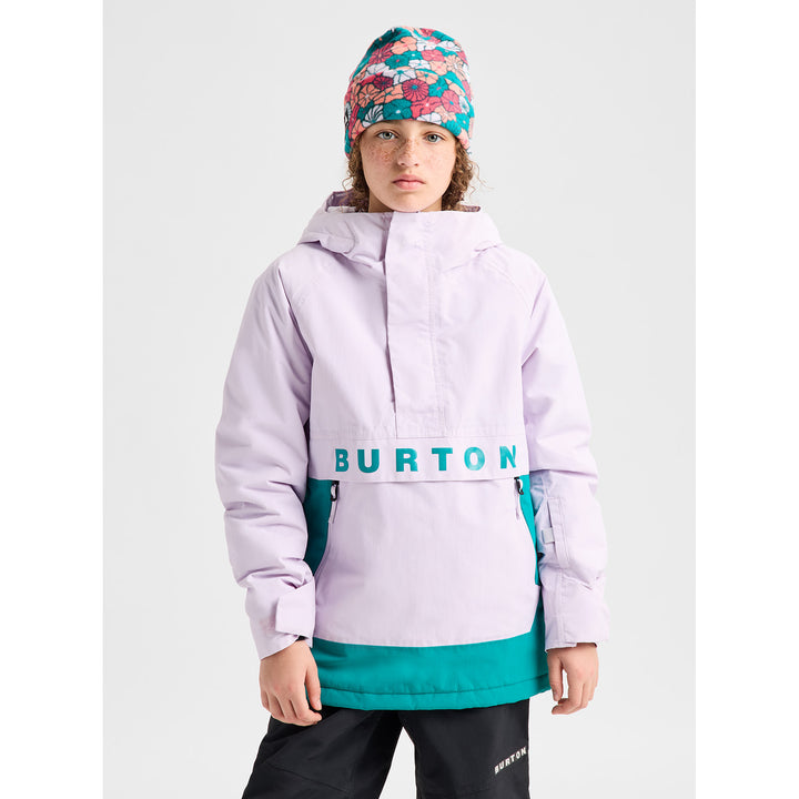 Burton Frostner 2L Anorak - Kids' Moondust Purple/Pacific Teal