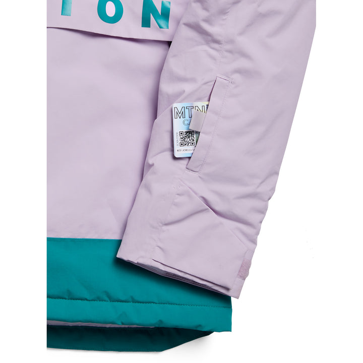 Burton Frostner 2L Anorak - Kids' Moondust Purple/Pacific Teal
