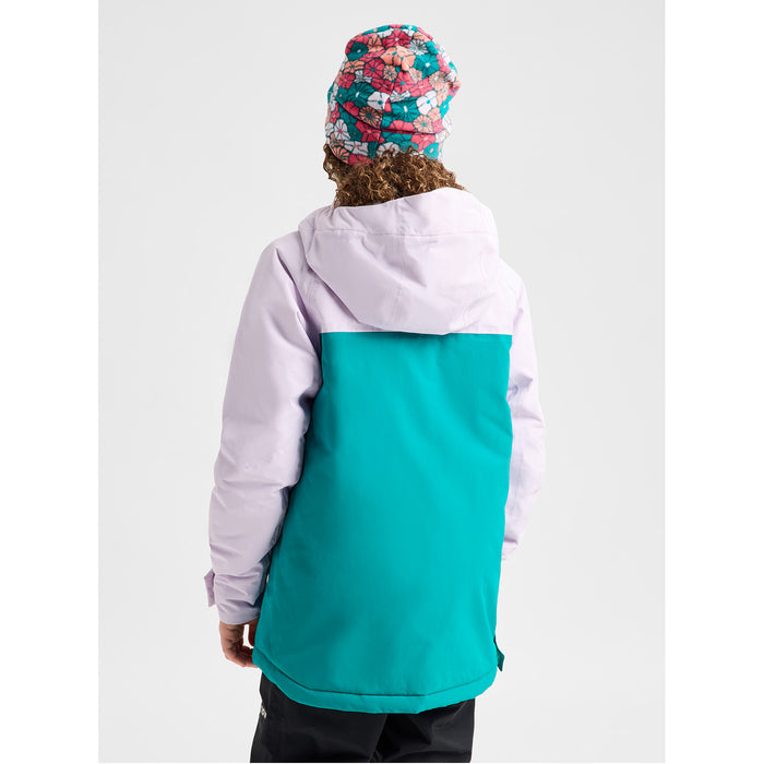 Burton Frostner 2L Anorak - Kids' Moondust Purple/Pacific Teal