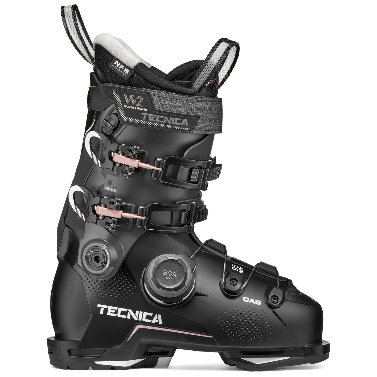 Tecnica Mach BOA MV 95 Ski Boots - Women's 2027 Black